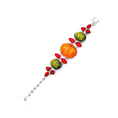 

Plated Pretty Jewelry Bracelet Diamond Geometric Silver Pattern Amber Colored Amber Fashion Diamond Bracelet