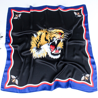 

New scarf female Korean version of the small square scarf spring&autumn tide hair band female small fresh Korean professional silk scarf decorative scarf