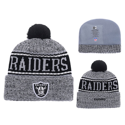 

NFL Football League Raiders Oakland Raiders New Era Innocent Knitted Wool Baseball Cap
