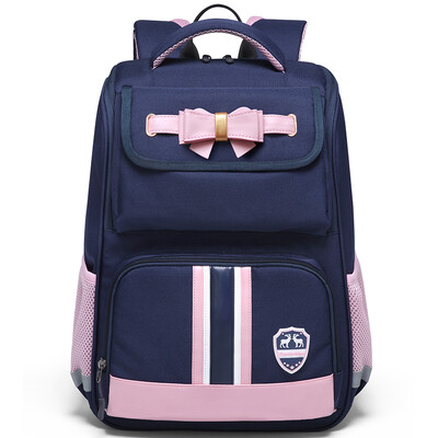

The ninth city VNINE primary school schoolbag boys&girls childrens ridges schoolbag 1-3-6 grade burden backpacks junior high school students casual bag VD9BV33972J blue with powder