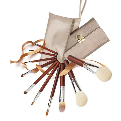 

〖Follure〗10Pcs Makeup Brush Set Cosmetic Tool Powder Cheek Eyeshadow Eyeliner Brow