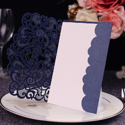 

20pcs Love Pattern Invitation Cards Invitation Holders for Wedding Birthday Party Anniversary