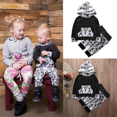 

Newborn Infant Baby Kids Boys Clothes Hoodie TopPants Leggings Outfits Set 0-18M