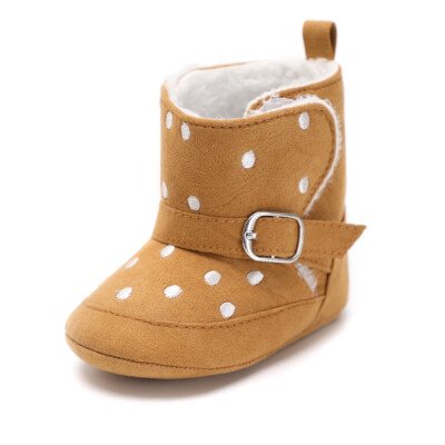 

Baby Cotton Buckle First Walkers Baby Warm Hook&Look Boots Winter Soft Bottom Snow Boots