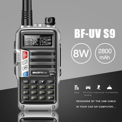 

Hot Sale New BAOFENG BF-UVS9 8W CB Radio 10 KM 3800mAh Long Range Powerful Walkie Talkie Transmitter Transceiver speaker MicUSB