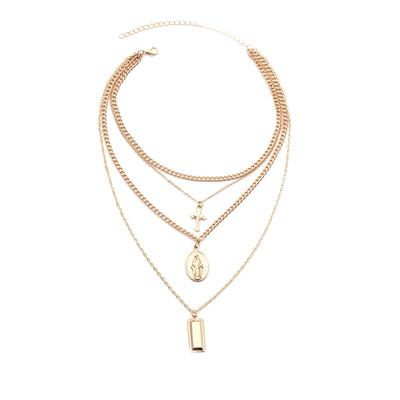 

Layered Necklace Pendant Necklace Easter Days Gift For Women Jewelry