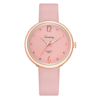 

Ladies Watch With Leather Casual Watches Vintage Wristwatch Minimalist Watch Women Simple Relogio Feminino Esportivo Gift &Ff