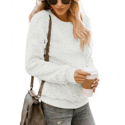 

Womens Fleece Hooded Pullover Sweatshirt Casual Loose 14 Zip Jacket Coat