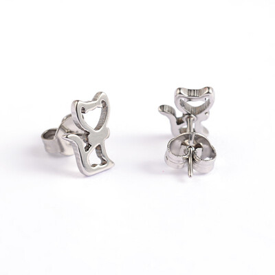 

Cat 304 Stainless Steel Ear Studs Stainless Steel Color 95x7mm Pin 07mm