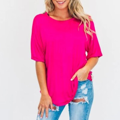 

Womens Summer Short Sleeve Plus Size Casual Beach T Shirts Leopard Tops Blouse