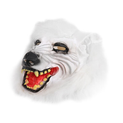 

Halloween Costume Party Props Horror Devil Wolf Head Mask Full Head Party Mask Silicone Animal Masks 1PC