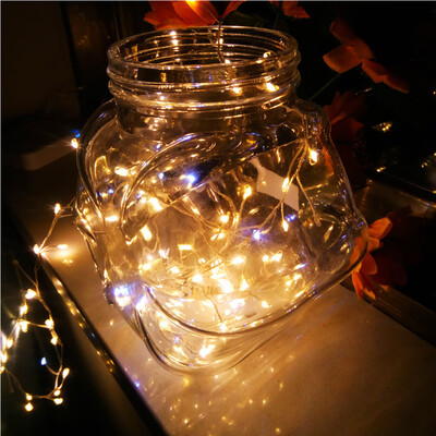 

Siaonvr USB Firecracker Lamp Silver String 2 Meters 120 Lamp Rice Grain Light Warm White