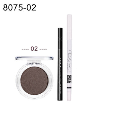 

Waterproof Sweat Proof Eyeshadow Powder Liquid Eyeliner Primer Set Eye Makeup