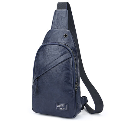 

Scarecrow MEXICAN chest bag mens shoulder bag casual fashion Messenger bag retro shoulder bag tide blue
