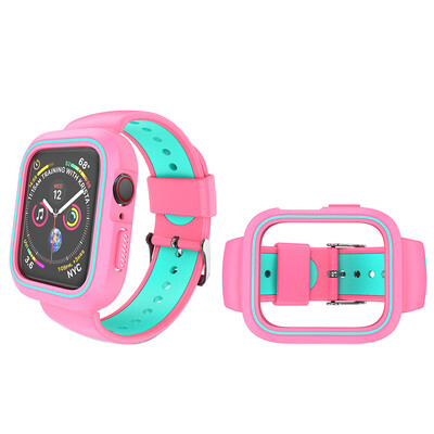 

〖Follure〗Silicone Band Strap Watch bandBelt Watch Case Cover for Apple iWatch 4 44mm