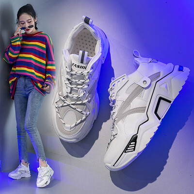 

Autumn new shoes Hong Kong wind net red old shoes new thick bottom retro sports shoes running shoe