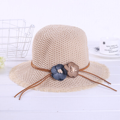 

Spring&Summer Fashion Hundred Flowers Straw Hats Female Summer Korean version of Xiao Qingxin Beach Hats Female Hats Wholesale