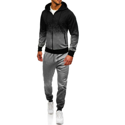 

SUNSIOM Men Tracksuit Jogging Top Bottom Sport Sweat Suit Trousers Hoodie Coat Pant