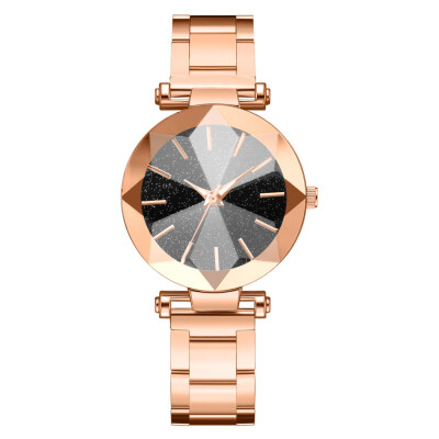 

Watch ladies Korean version of the starry face color steel belt quartz watch trend female watch