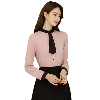 

Women Blouses Tops Fashion wild Long Sleeve chiffon shirt 2019 New elegant Casual Lady Office Blouses Top