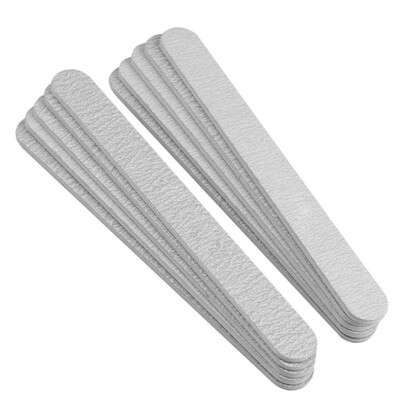 

10pcs Straight Nail Files Coating Cuticle Remover Buffer Manicure Tools