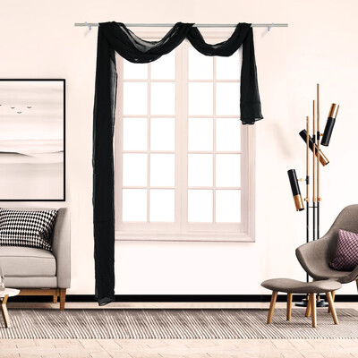 

Gobestart Voile Curtain Swags All Colours Pelmet Valance Net Curtains Voile Swag