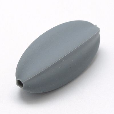 

Food Grade Environmental Silicone Beads Chewing Beads For Teethers DIY Nursing Necklaces Making SlateGray 29x11x11mm Hole 2m