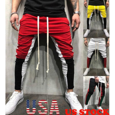 

Details about Men Gym Slim Fit Trousers Tracksuit Bottoms Skinny Joggers Sweat Track Zip Pants