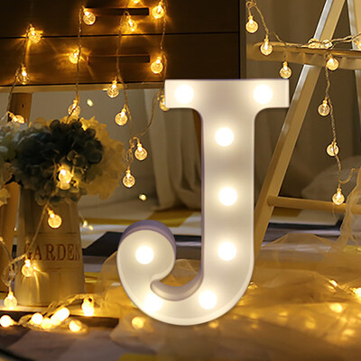 

Gobestart Remote control Alphabet Letter Lights LED Light Up White Plastic Letters Stand J