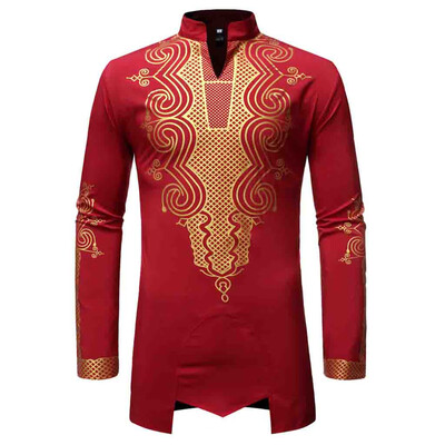 

Tailored Fashion Mens Slim Fit Printed Muscle Tee T-shirt Casual Medium length shirt