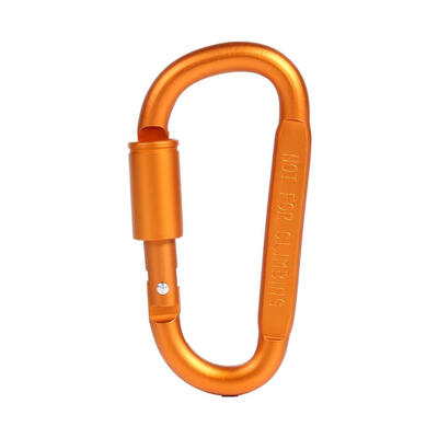

1pc Outdoor Camping Climbing Carabiner 8cm D-shaped with Nut Hanging Buckle