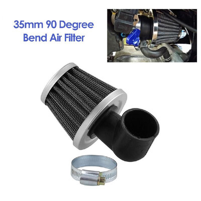 

35mm 90 Degree Angle Motorcycle Modified High Performance Air Filter for 50cc-110cc Go Kart Dirt Bike