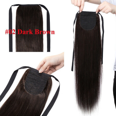 

Human Hair Ponytail Extension Wrap 20 100 Real Remy Premium 80 Grams Long Straight Human Hair Silky Soft