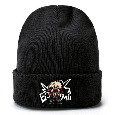 

redCherry Anime My Hero Academia Winter Hats Embroidery Skull Beanies Hat Cap Hip Hop Knitted Hat