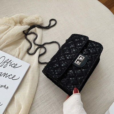 

Small bag female new Korean fashion wild shoulder Messenger bag rhombic chain small square bag tide
