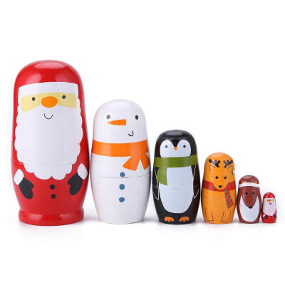 

Wood Russian Nesting Matryoshka Dolls Set Toys Decoration Ornament Gifts