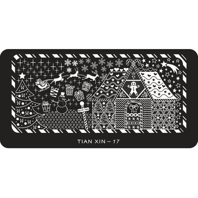 

Toponeto Hot 1PC Fashion Winter Nail Art Sticker Stamping Plates DIY Decoration