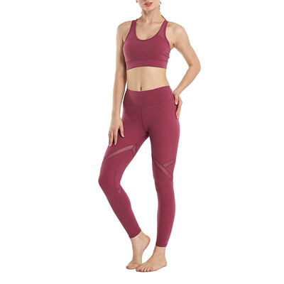 

Women 2 Piece Outfits Yoga Wear Set Sports Bra Tank Top&Leggings Workout Tracksuits