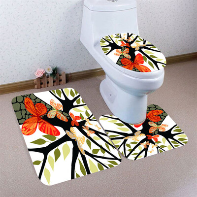 

〖Follure〗3pcs Colorful Pattern Non-Slip Bath Mat Bathroom Kitchen Carpet Doormats Decor