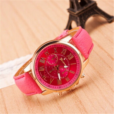 

Explosive belt watch double-layer three-eye six-needle mens belt watch Geneva watch