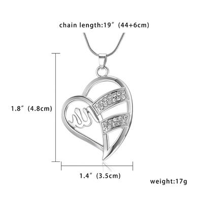 

2PCSet Personality Religious Totem Necklace & Pendants Hollow Letter Stitching Best Friends Lovers Necklace Ladies Birthday Gif
