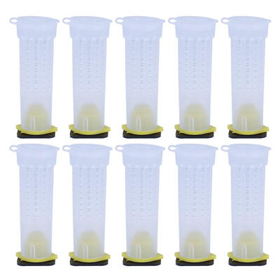 

10pcs Beekeeping Rearing Cup Kit Bee Queen Cages Roller Beekeeper Equipment