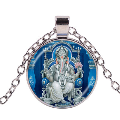 

Statue Hindu God Necklace Vintage Lord Indian Buddhism Jewelry For Women Men