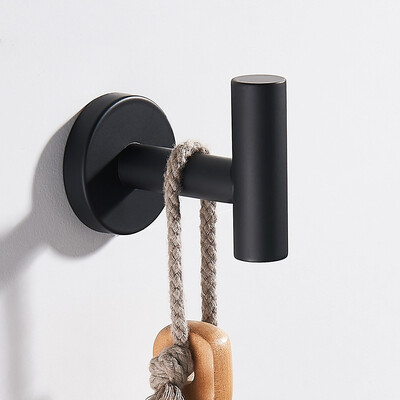 

1PC Stainless Steel Bath Towel Hooks Wall Door Clothes Coat Hat Hanger for Kitchen Bathroom