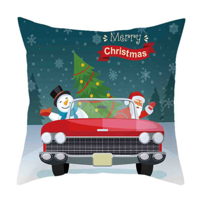 

Siaonvr Christmas Pillow Cover Decor Pillow Case Sofa Waist Throw Cushion Cover