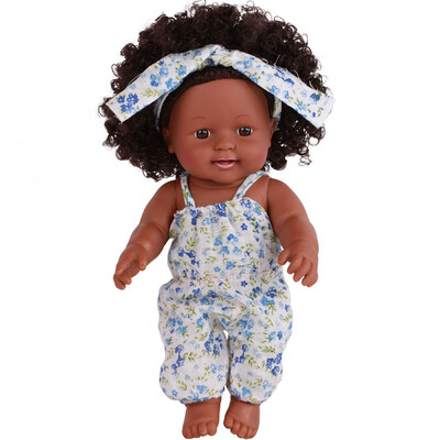 

Siaonvr Black Girl Dolls African American Play Dolls Lifelike 12 inch Baby Play Dolls A