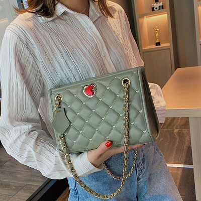 

Ins super fire small bag 2019 autumn new wave Korean version of the wild rhombic chain bag ladies shoulder Messenger bag