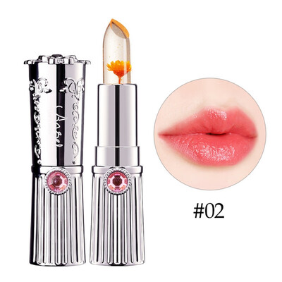 

Transparent Jelly Flower Lipstick Color Change Lip Gloss Moisturizing Lasting Lipstick Waterproof