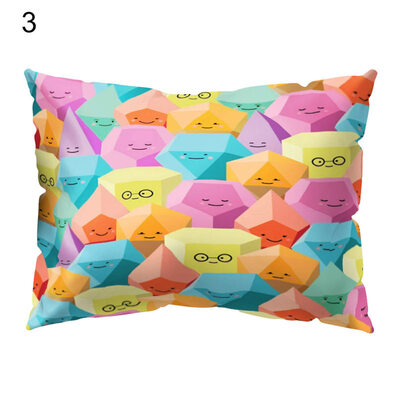 

Circle Fish Dot Stripe Cactus Pillow Case Cushion Cover Sofa Bed Car Hotel Decor