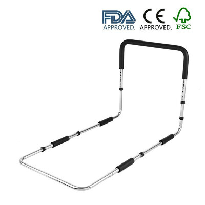 

Carevas Height Adjustable Hand Bed Rail for Elderly Senior with Anchor Strap Iron Plating Bed Assist Bar Handle Safety Hand Rail 3